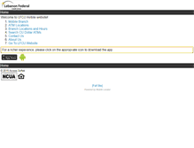 Tablet Screenshot of lebanonfcu.org